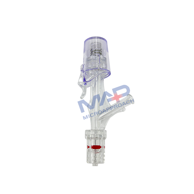 Push-type Hemostasis Valve for Interventional Surgica with Various Connectors