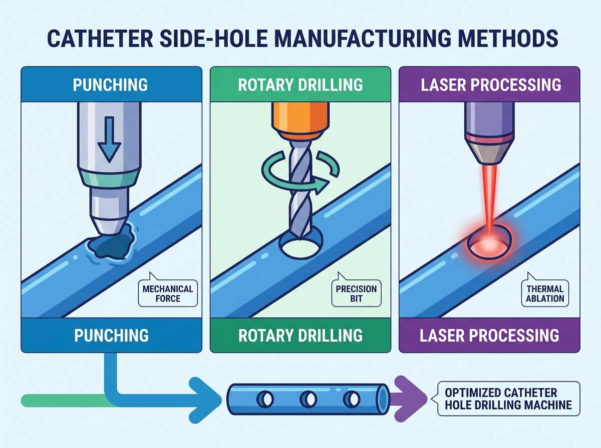 Catheter Hole Drilling Machine